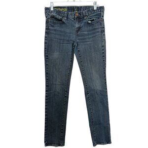 J Crew Toothpick Women's 29 Blue Medium Wash Denim Low Rise Stretch Jeans